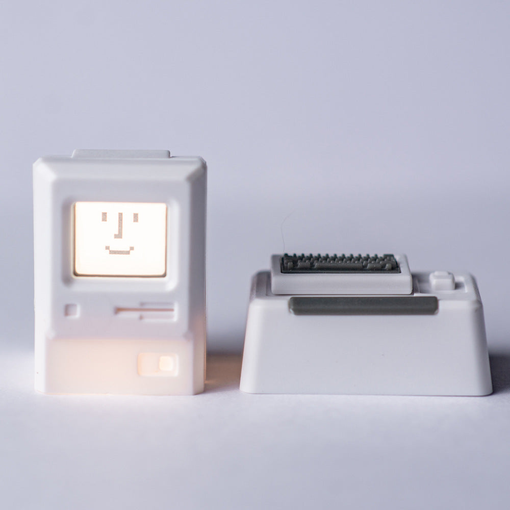 Mechanical Keyboard 80s Macintosh Retro Personality Translucent Keycap