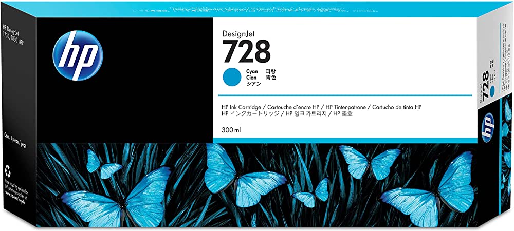 New, Pre-Owned - HP 728 300-ml (F9K17A) Cyan New, Pre-Owned - Ink Cartridge