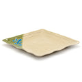 Melamine Square Plate, 6pc, 11"D (Green)