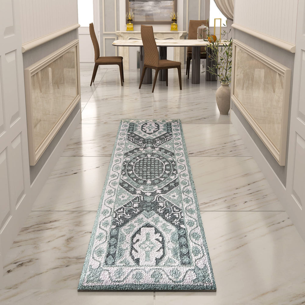 Premium Hand-Tufted Rug Made of 100% Wool  - Castilo - 2x6 Feet