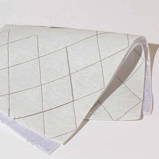 Festively designed Shabbat challah cover with linen embroidery - Shabbat Style Series
