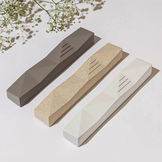 Artistic Terrazzo Mezuzah in Earthy Natural Tones – Wave Series
