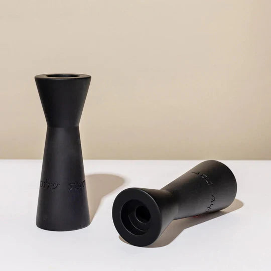 Modern Concrete Sabbath Candle Holders – Aura Series