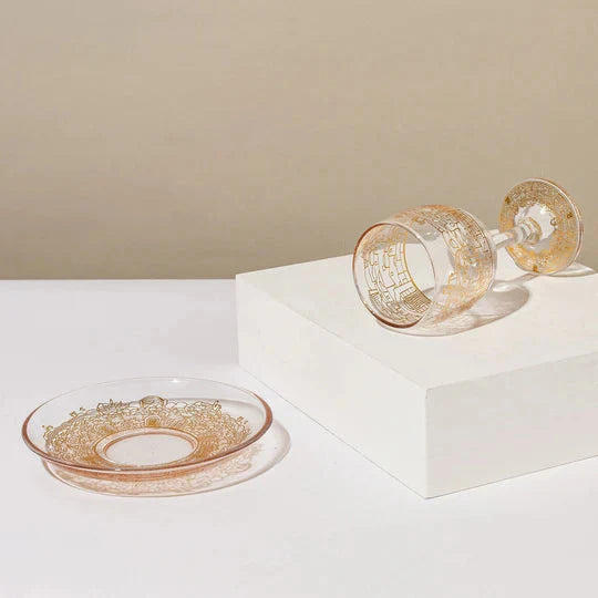 Classic Jerusalem Glass Kiddush Cup – Jerusalem Glass Series