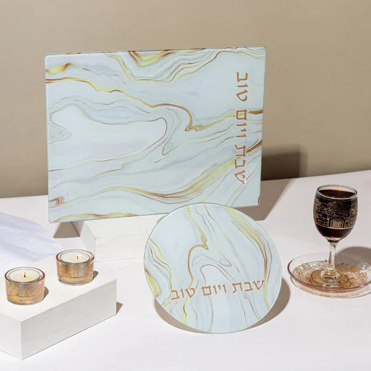 Contemporary Shabbat Candle Holders – Jerusalem Glass Series