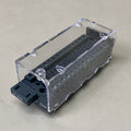 SCHNEIDER ELECTRIC Caged Terminal Strip 4"x2"x2" Black BMXFTB2800