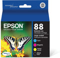 New, Pre-Owned - EPSON 88 Black, Cyan, Magenta and Yellow Ink Cartridge