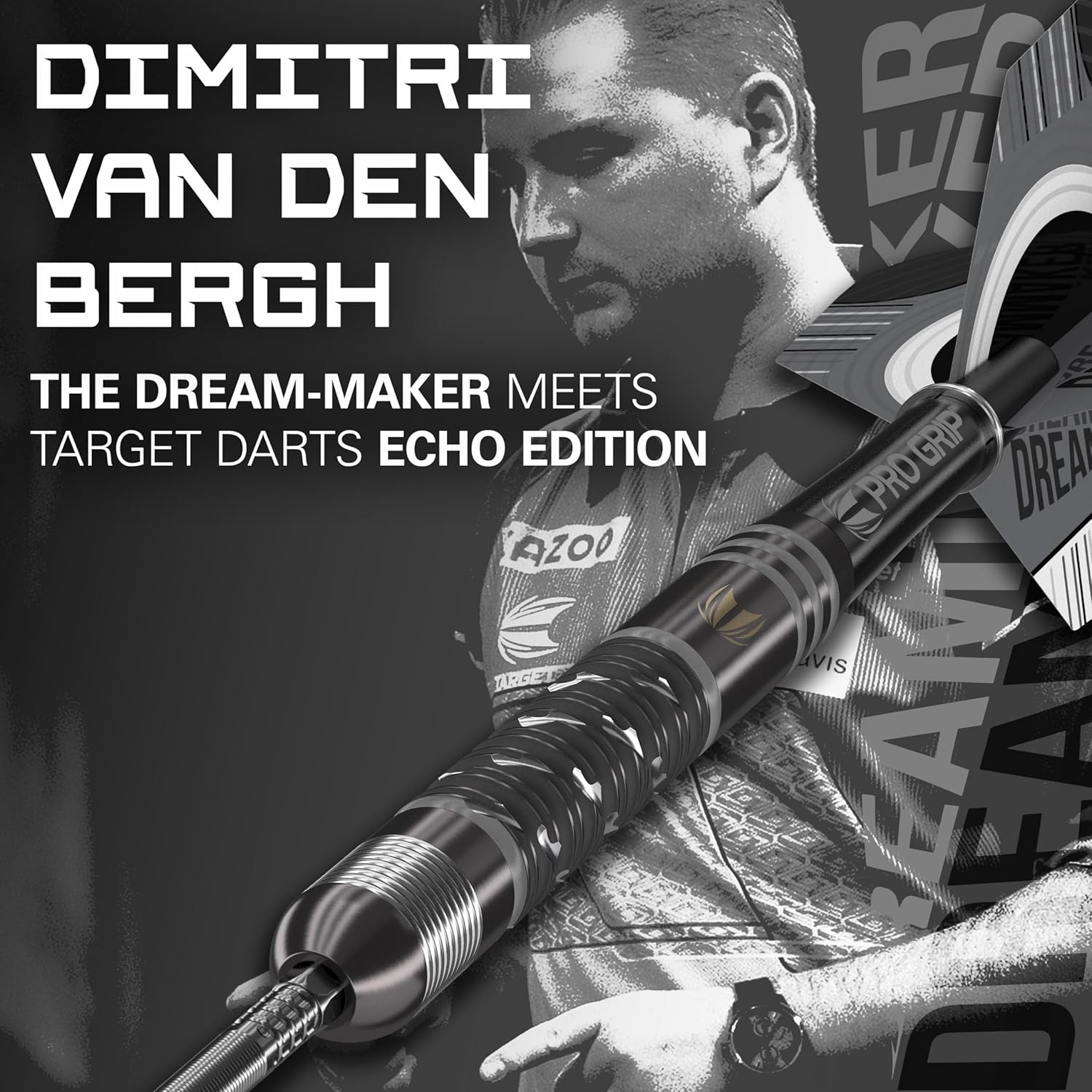 DIMITRI VAN DEN BERGH 90% x ECHO SP STEEL TIP DARTS