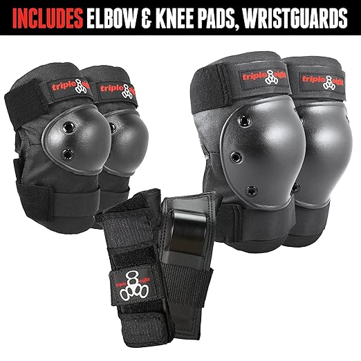 Triple Eight Saver Series Pad Set with Kneesavers, Elbowsavers and Wristsavers, Junior