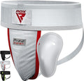RDX Groin Protector Cup Men, Boxing Kickboxing MMA Muay Thai Sparring Groin Guard, Ventilated Adjustable,Karate Fighting Training, Underwear Jiu Jitsu BJJ Protection, Boys Youth