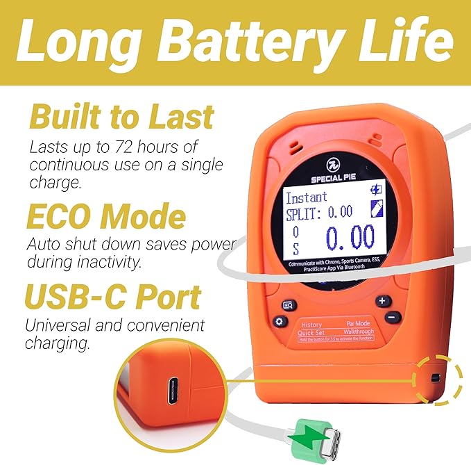 Shot Timer for Shooting - Upgraded Shooting Timer for Training & Dry Fire Practice, Loud Buzzer and Auto-Backlight, Ideal for IPSC, IDPA, USPSA