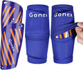 Gonex Soccer Shin Guards for Kids Adult, Youth Boys Girls Shin Guards Slip in Soccer Shin Pad Sleeves Canilleras for Football Games, EVA Cushion Protection Reduce Shocks & Injuries