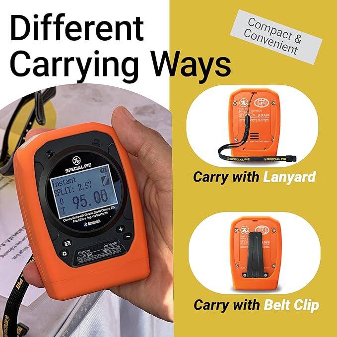 Shot Timer for Shooting - Upgraded Shooting Timer for Training & Dry Fire Practice, Loud Buzzer and Auto-Backlight, Ideal for IPSC, IDPA, USPSA