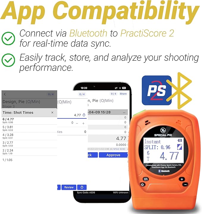 Shot Timer for Shooting - Upgraded Shooting Timer for Training & Dry Fire Practice, Loud Buzzer and Auto-Backlight, Ideal for IPSC, IDPA, USPSA