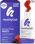 Healthycell Bioactive Daily Liquid Multivitamin for Men & Women – 20+ Essential Vitamins, Minerals & Antioxidants for Brain, Heart, Immune Support, Skin & Hair Support - 14 Gel Packs
