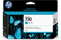 New, Pre-Owned - HP 730 130-ml (P2V62A) Cyan Ink Cartridge