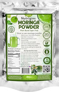 Moringa Powder - 1 lb - Organic Moringa Oleifera - 100% Raw and Pure Moringa Leaf Powder - Great for Drinks, Tea, Smoothies & Recipes - Food-Grade, Vegan, Resealable Stand-Up Bag