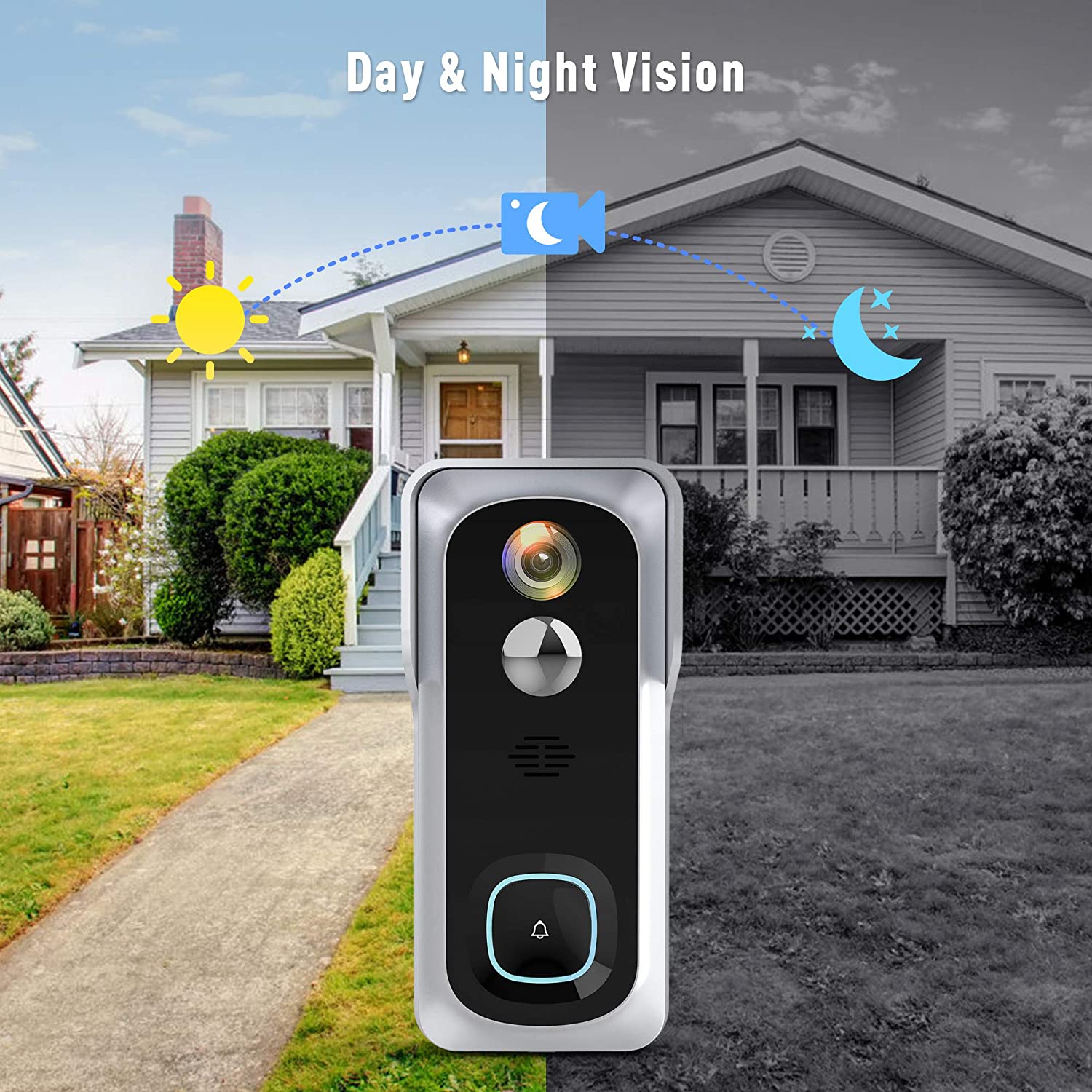IN STOCK! Silarius SIL-DOORBELL2MPBSDB 2MP, WiFi Battery Powered Smart Doorbell Camera + Chime (Outdoor IP65), Cloudedge app , includes 32GB MicroSD card ***DISCONTINUED***