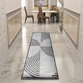 Premium Hand-Tufted Rug Made of 100% Wool  - Mono Loops - 2x8 Feet
