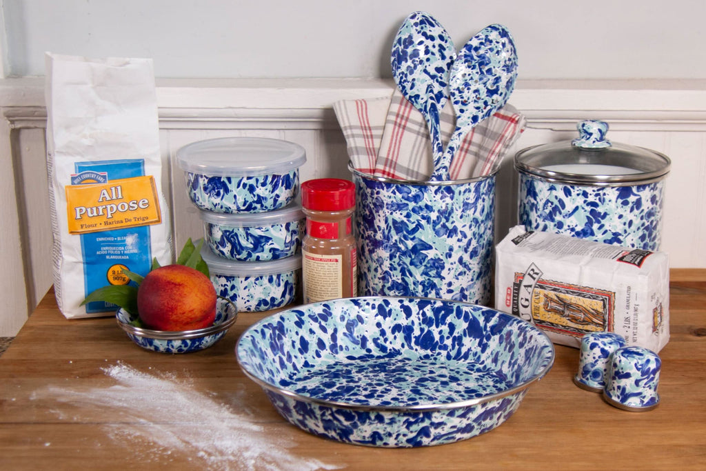 Golden Rabbit Enamelware 2 piece Spoon Set - Ocean