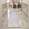 Premium Hand-Tufted Rug Made of 100% Wool  - Blush Zellig - 2x10 Feet