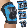 Skating Protective Gear Youth Knee and Elbow Pads Wrist Guards for Roller Skating Skateboarding, Skate Pads Youth Knee Pads Blue