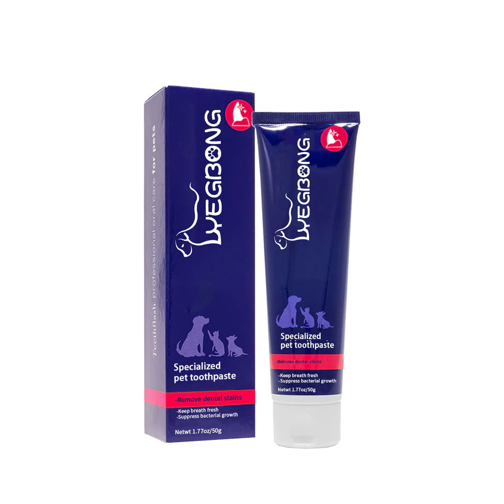 Pet Mouth Cleaning Cream, Cats And Dogs Clean Bad Breath Tartar Stains White Teeth Cream