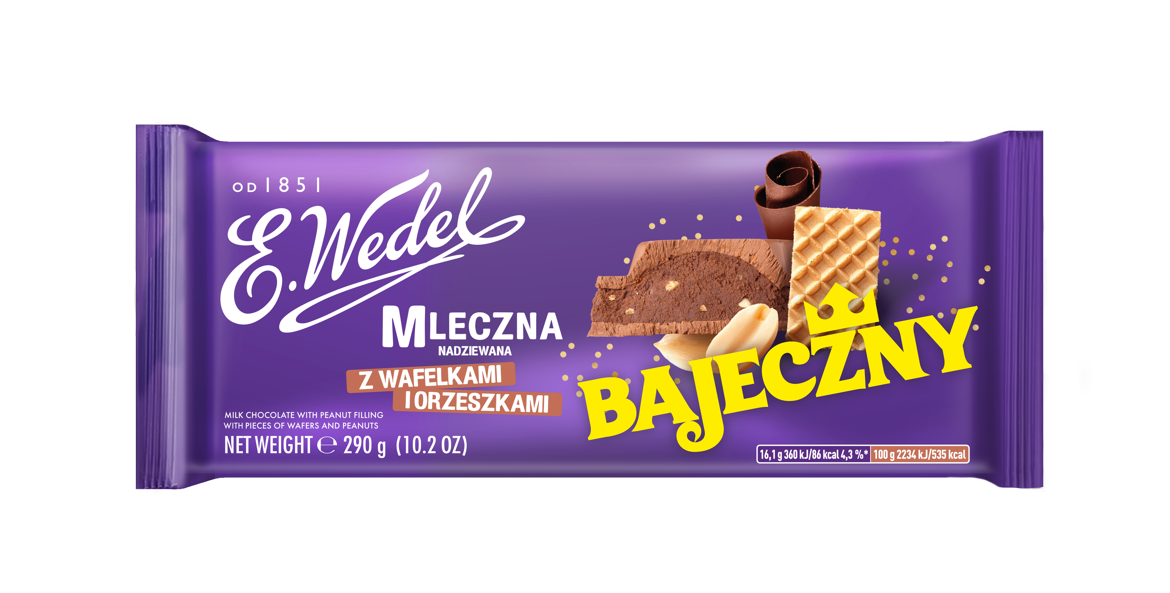 WEDEL Milk chocolate with “Bajeczny” filling XLARGE 290 g