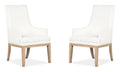 Coventry - Upholstered Host Chair (Set of 2) - Honey Maple