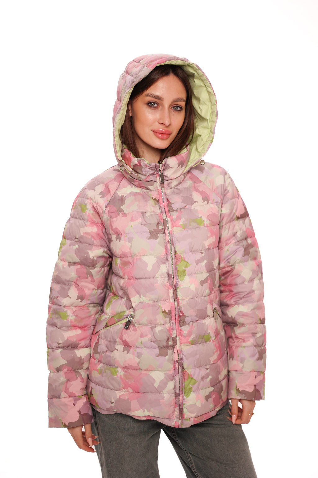 Reversible Demi-Season Jacket in Iris/Lemongrass