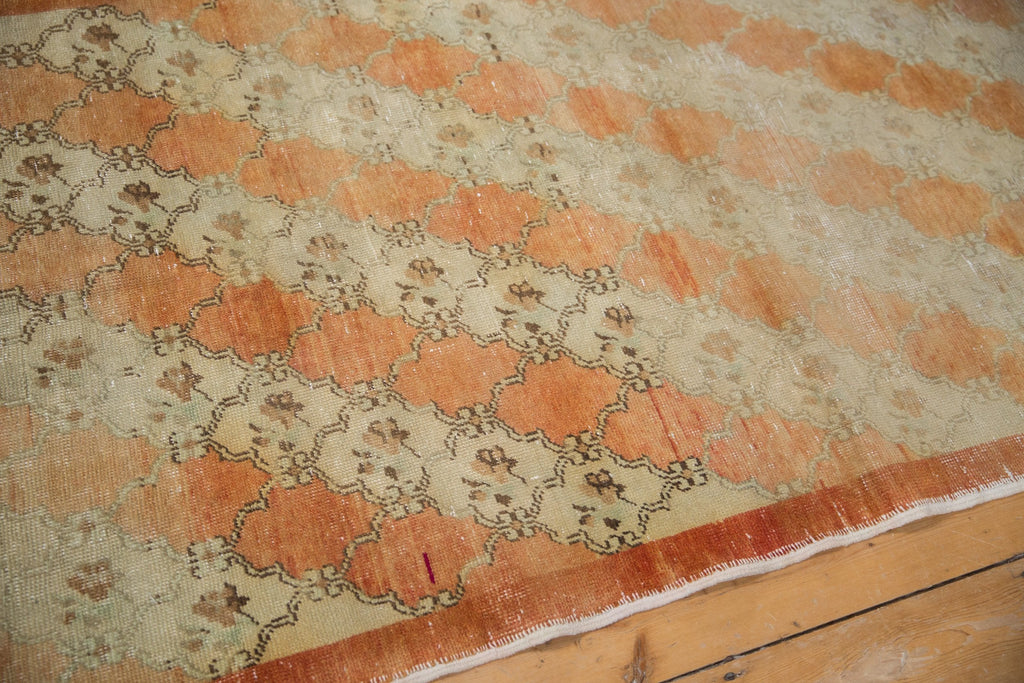 3.5x9.5 Vintage Distressed Oushak Rug Runner