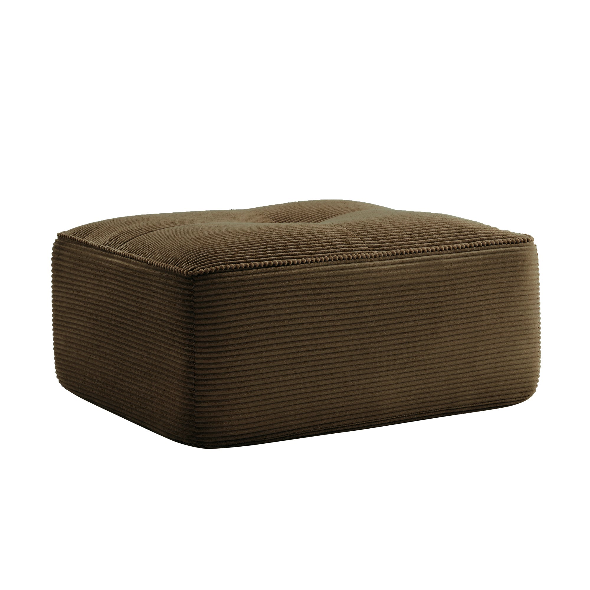 Ottoman Corduroy - Brown