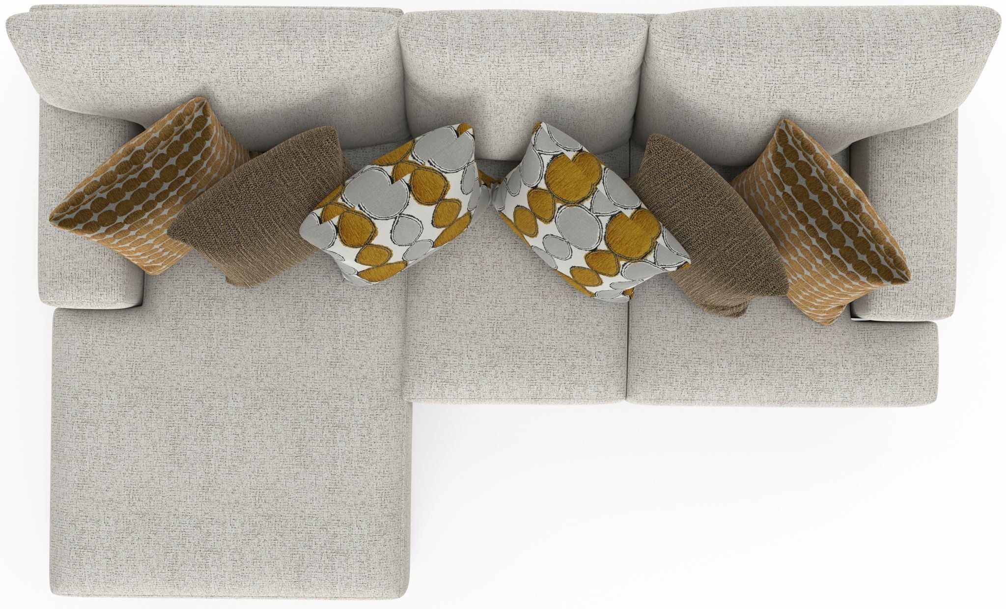Tori - Sectional With Comfort Coil Seating And Accent Pillows Included