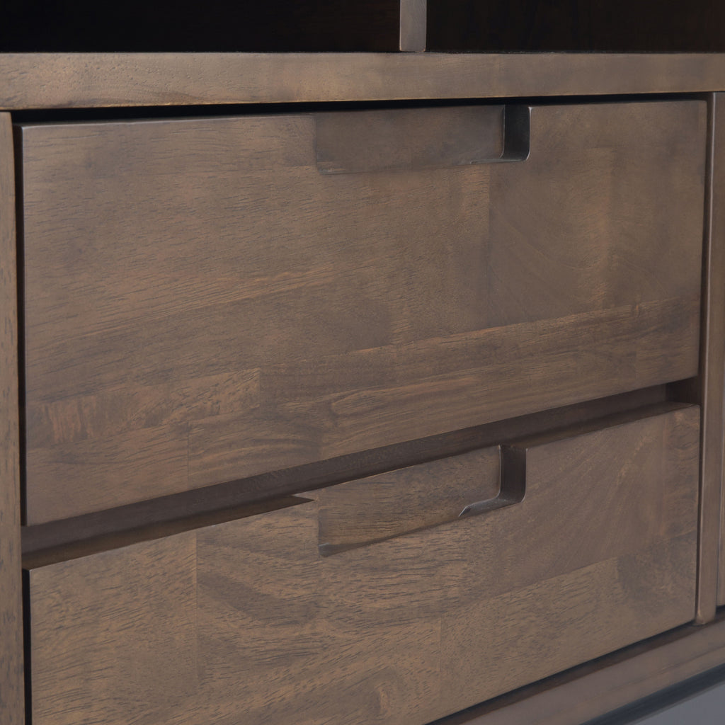 Banting - Wide TV Stand - Walnut Brown