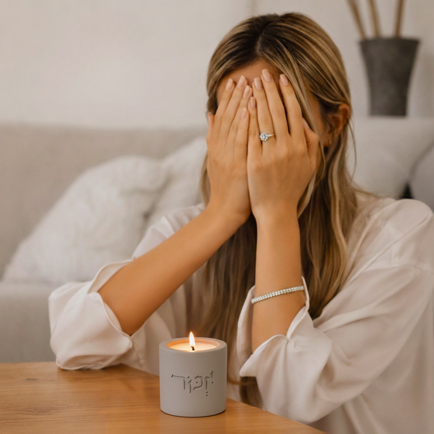 Classic Yizkor Memorial Candleholder – To Remember Series