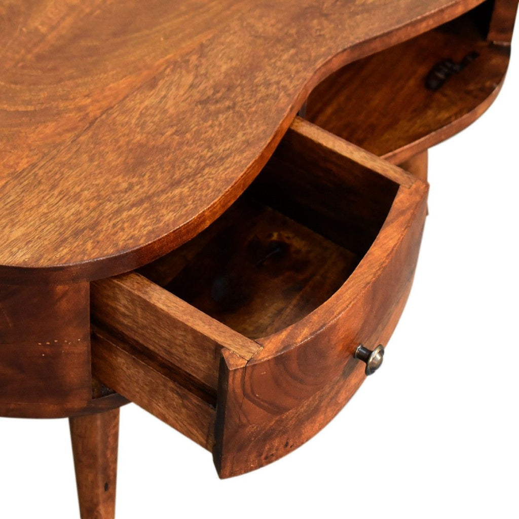 Wave Coffee Table With 1 Drawer