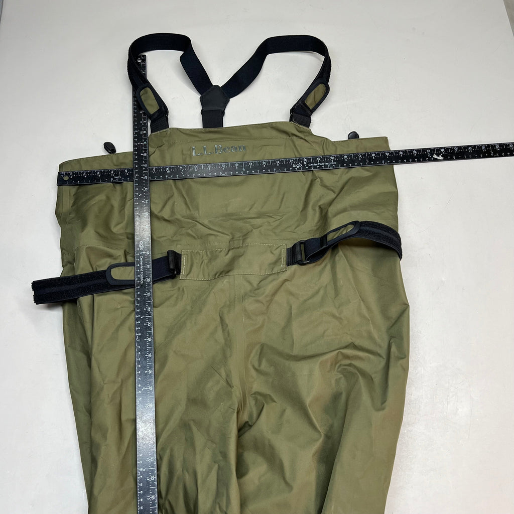 L.L. BEAN Angler Super Seam TEK Boot-Foot Waders Mens Sz L Boot Sz 11 503587