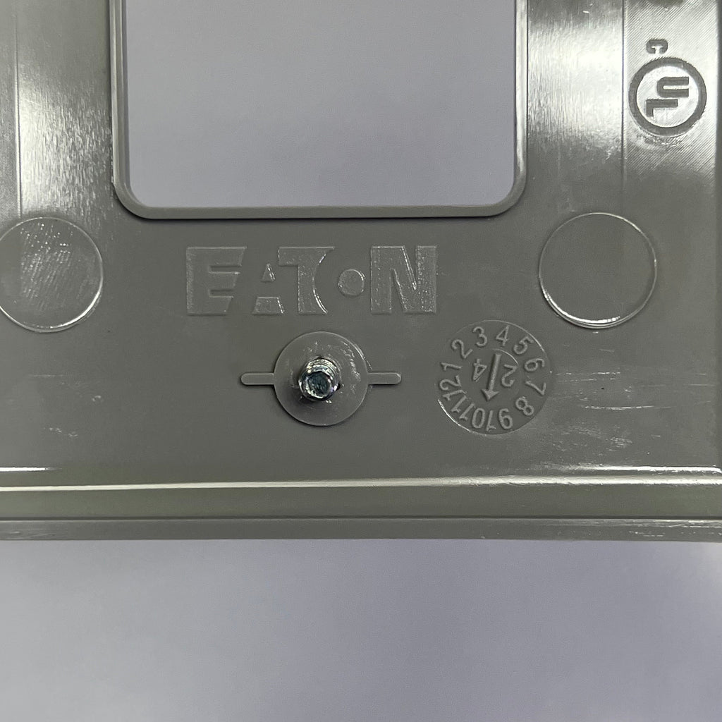 ZA@  EATON (5 PACK) Polycarbonate Single Gang GFCI Wall Plate Cutout Mid Size Grey PJ26GY