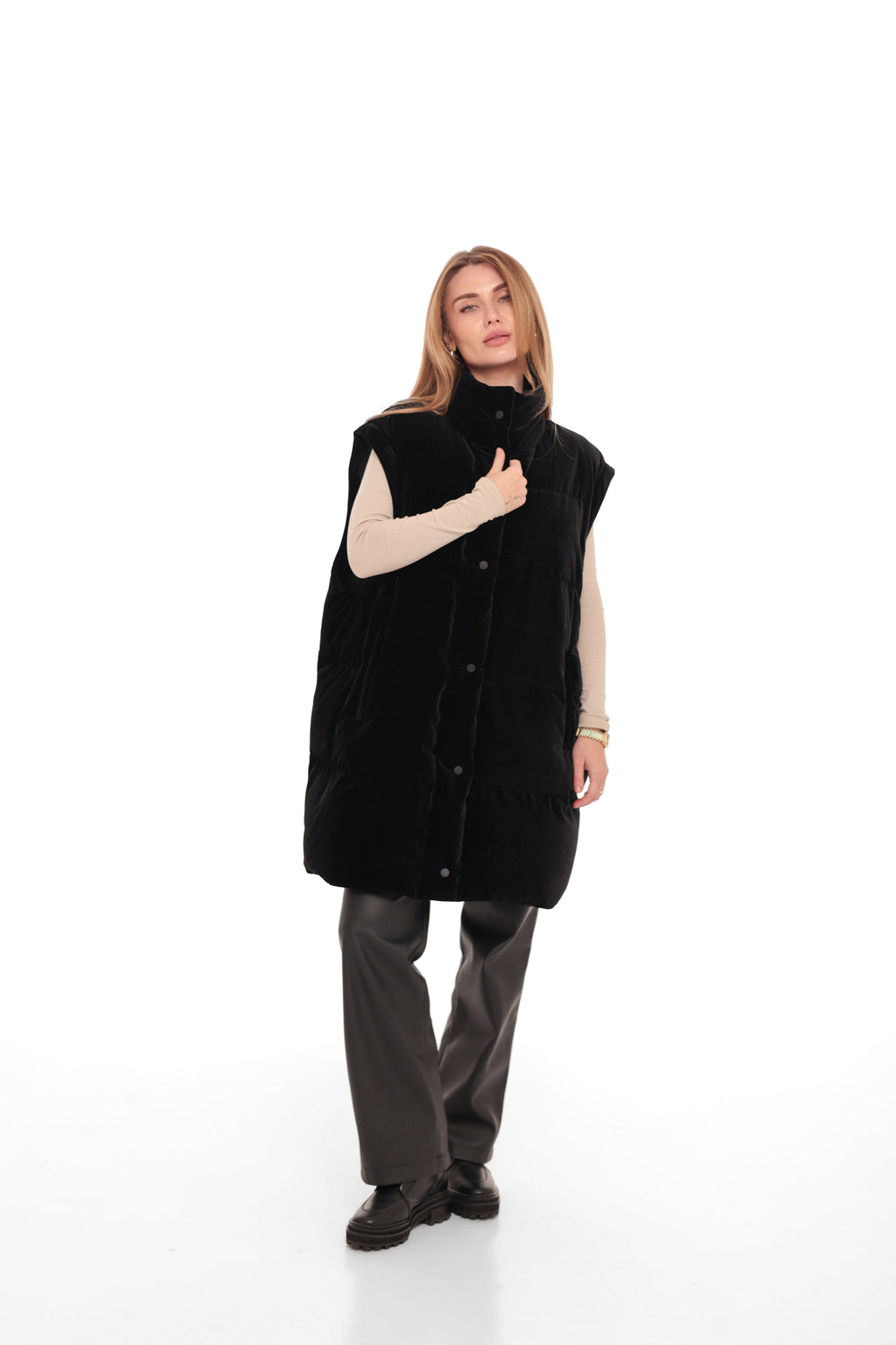 Transformer 2 in 1 Velour Down Coat┃Vest