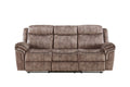 Zubaida - Two Tone Recliner Sofa With USB Port Drop Down Table