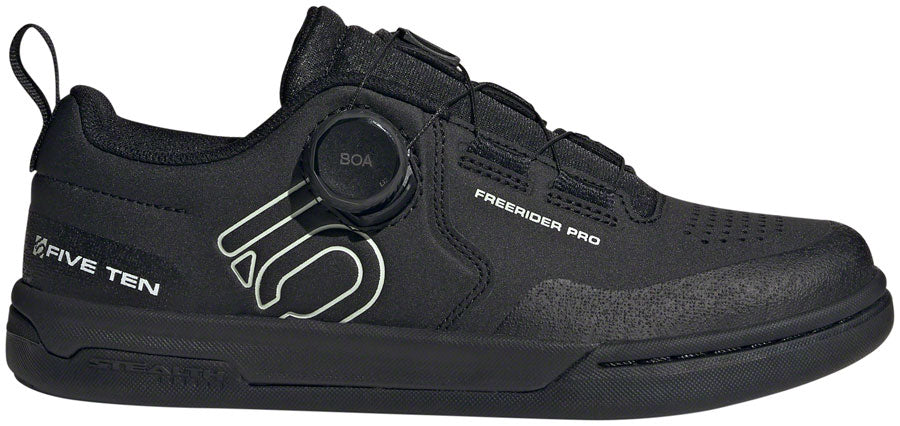 Five Ten Freerider Pro BOA Flat Shoes - Women's  Core BLK/Linen Green/FTWR White 10.5