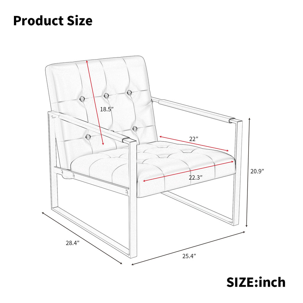 Office Chair Modern Metal Black Upholstered Pull-Out Backrest 46x25x28 in
