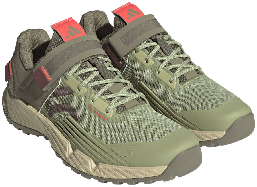 Five Ten Trailcross Mountain Clipless Shoes - Women's Magic Lime/Quiet Crimson/Orbit Green 7.5