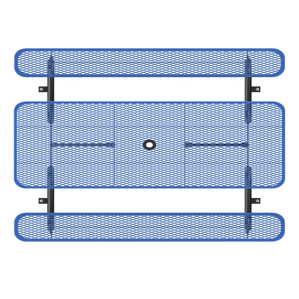 8ft Rectangle Picnic Table With Umbrella Hole