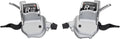 microSHIFT R10 Trigger Shifter Set - 10-Speed Road Double Optical Gear Indicator Shimano Compatible Silver