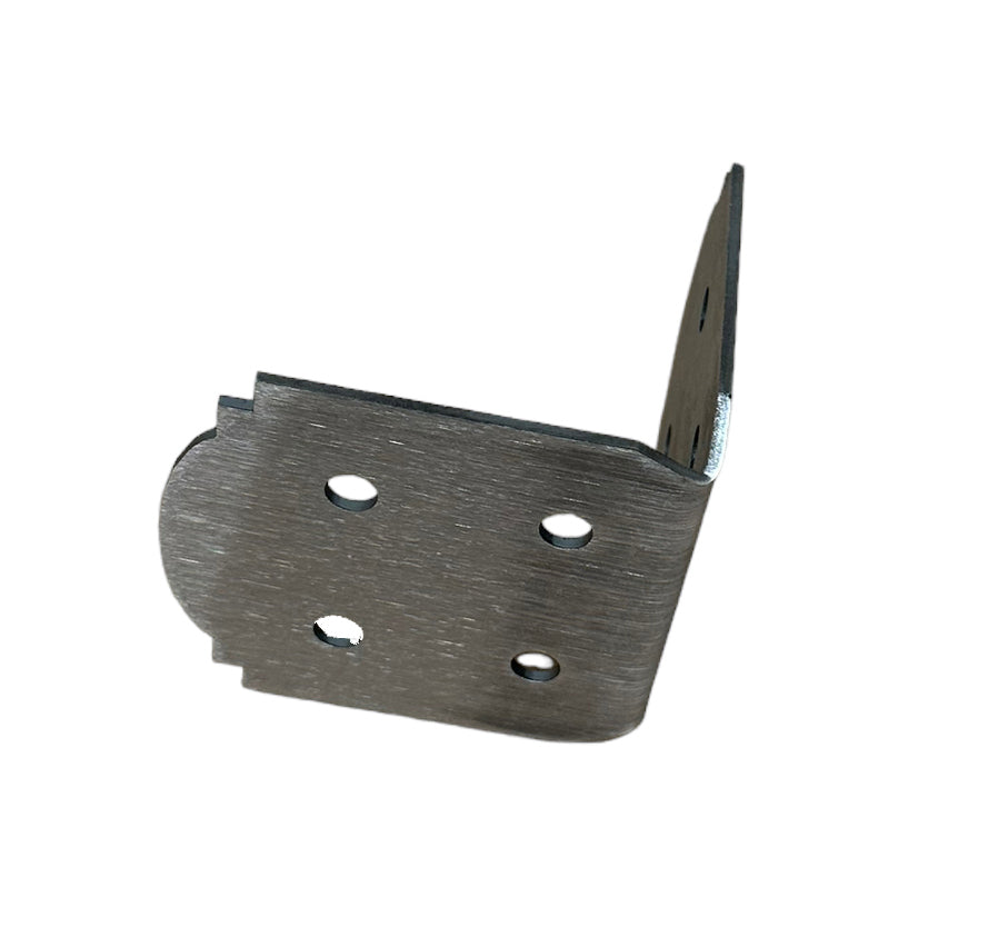 8x8 Decorative Design 90 Degree Pergola Bracket -  Steel Wood Post Support Angle Bracket