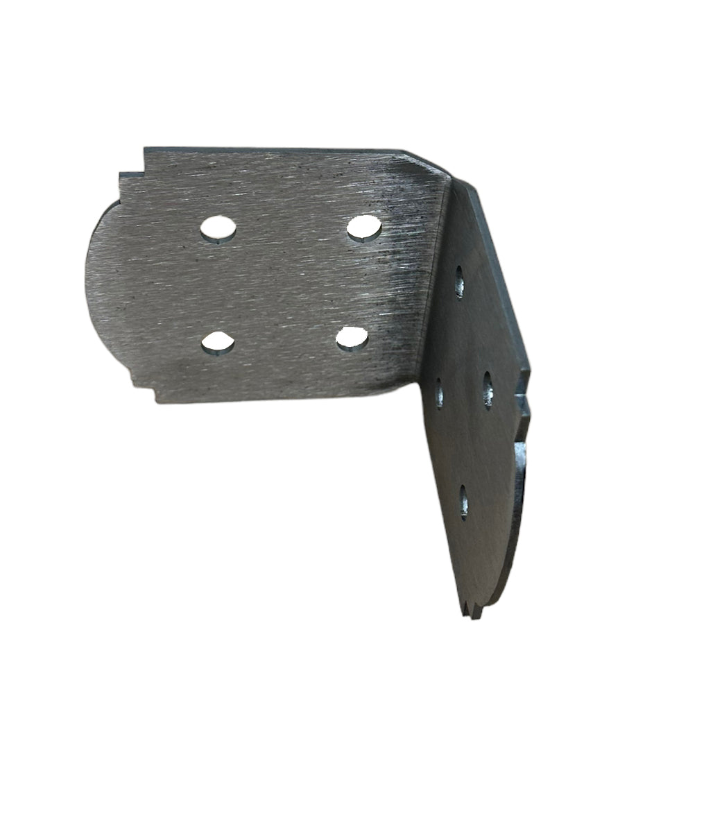8x8 Decorative Design 90 Degree Pergola Bracket -  Steel Wood Post Support Angle Bracket