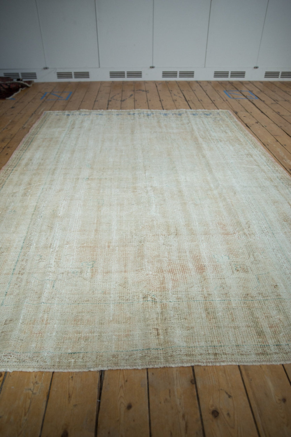 6x8.5 Vintage Distressed Oushak Carpet