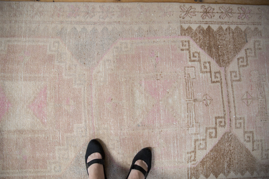 3.5x11.5 Vintage Distressed Oushak Rug Runner