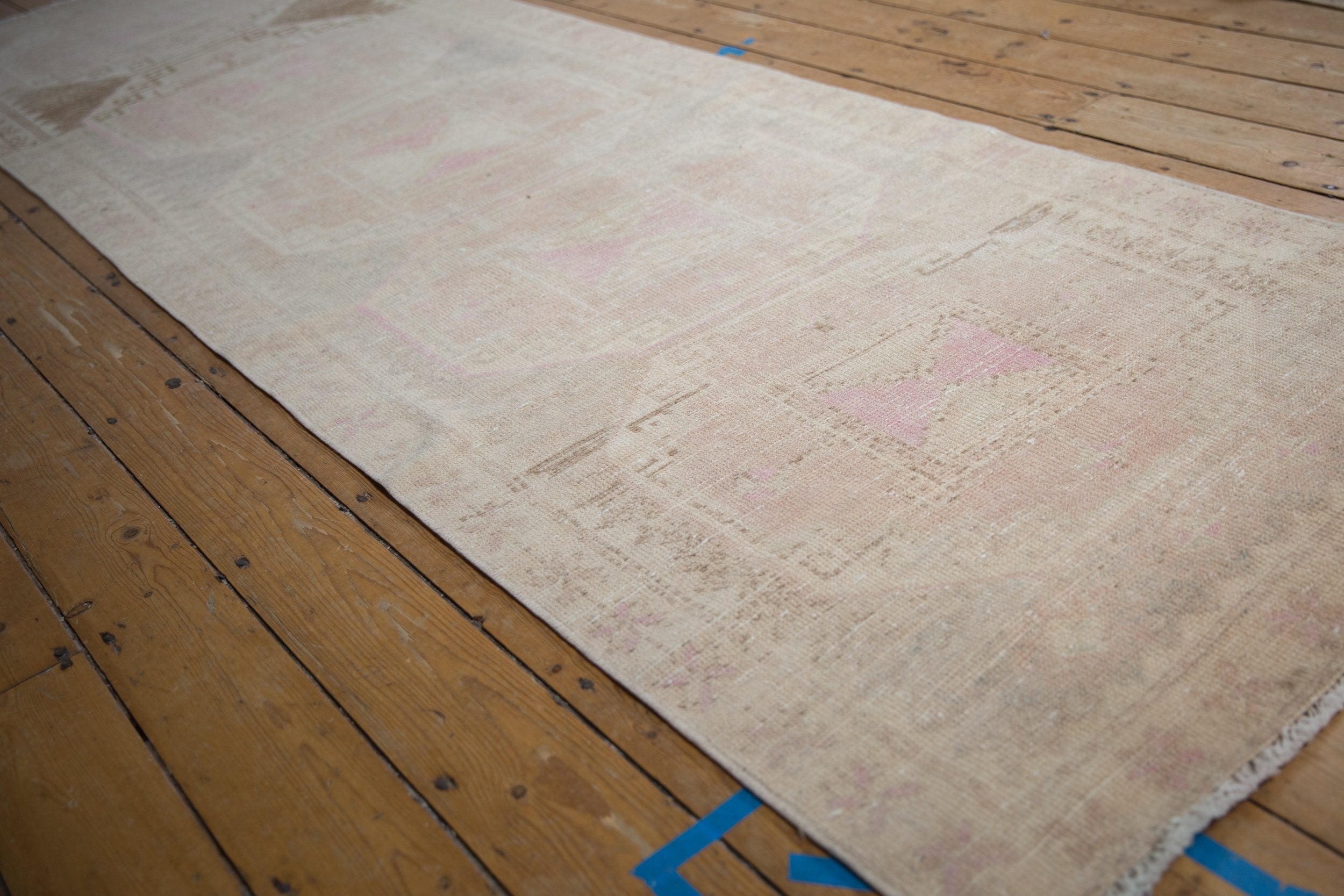 3.5x11.5 Vintage Distressed Oushak Rug Runner